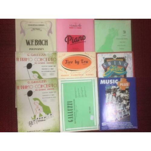 Piano Bladmuziek 31 boeken boeken nette staat
