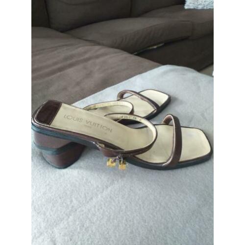 Louis Vuitton leren slippers ( vintage )