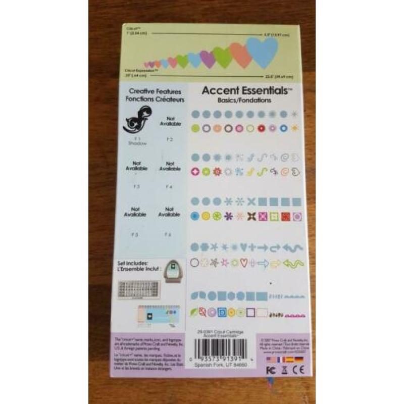 Cricut cartridge. Accent essentials
