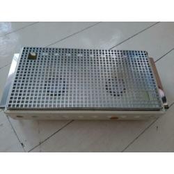 Vintage rechaud warmhoudplaatje Brabantia wit
