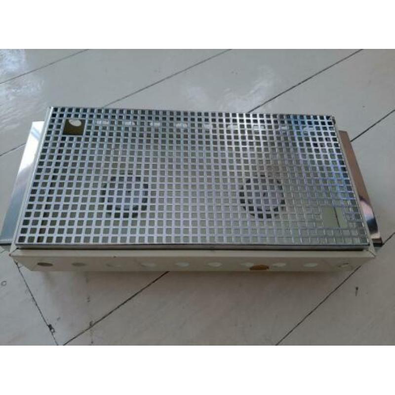 Vintage rechaud warmhoudplaatje Brabantia wit