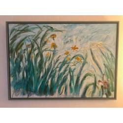 Schilderij - replica -Claude Monet INCL. baklijst