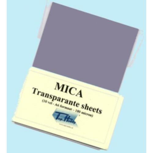 Plastic sheets | Mica sheets | Formaat A4, A5 en A6