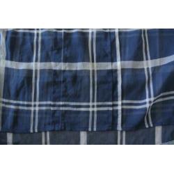 abercrombie & fitch top M blauw geruit zga nieuw