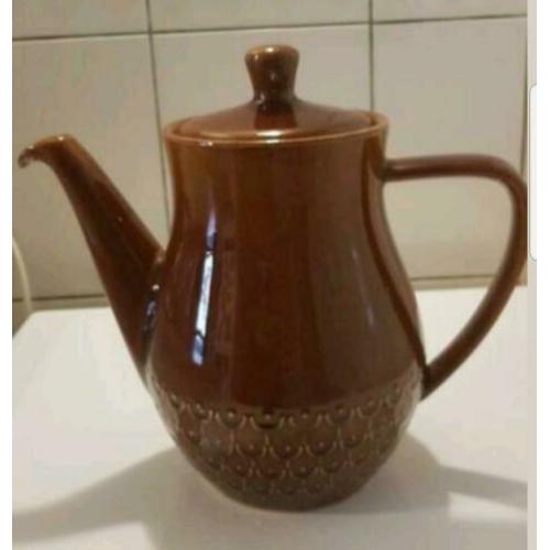 Retro vintage brocante douwe egberts xl koffiepot