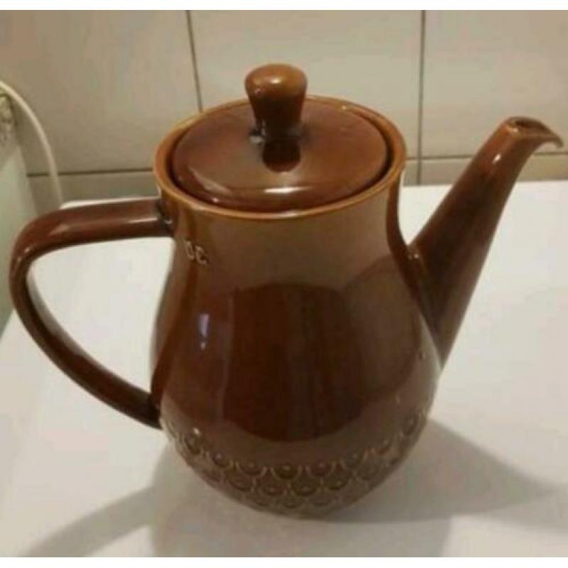 Retro vintage brocante douwe egberts xl koffiepot
