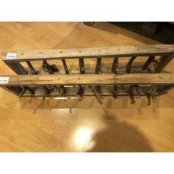 Houten kapstok x2