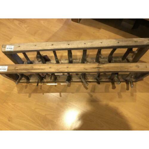 Houten kapstok x2