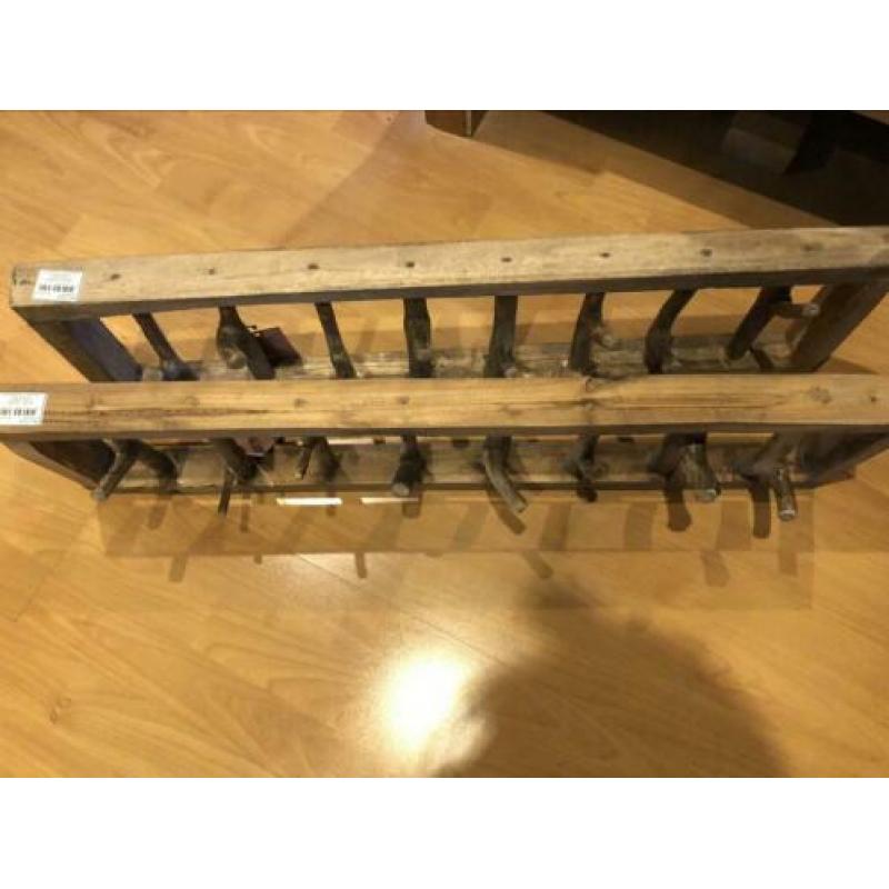 Houten kapstok x2