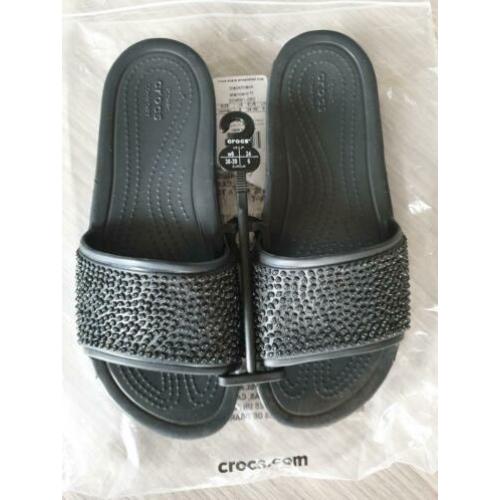 crocs badslippers nieuw zwart 38 39