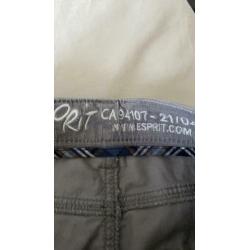 Esprit ribfluweel grijs rokje mt 32