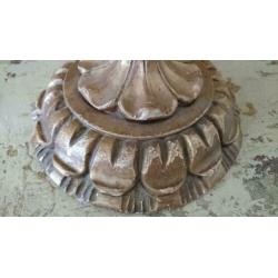 Antieke houten bois dore kandelaar