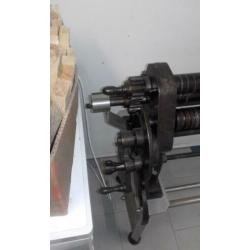 Zinkwals platen wals op rvs onderstel