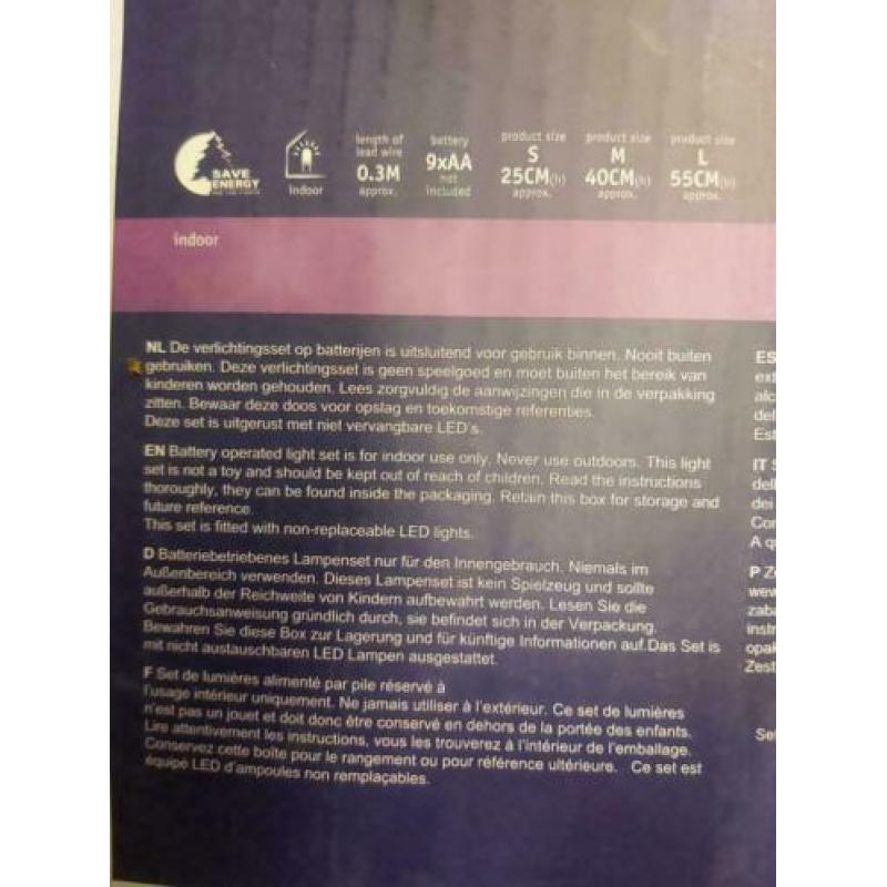 Luca verlichtingsset Extra ( Set a 3 stuks ) nieuw in doos.