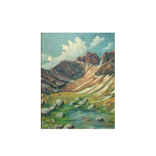 M.A. Hartmann Oosterijk Bergsommer berglandschap schilderij