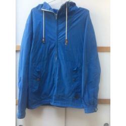 Minimum heren zomerjas tussenjas blauw capuchon zgan Deens