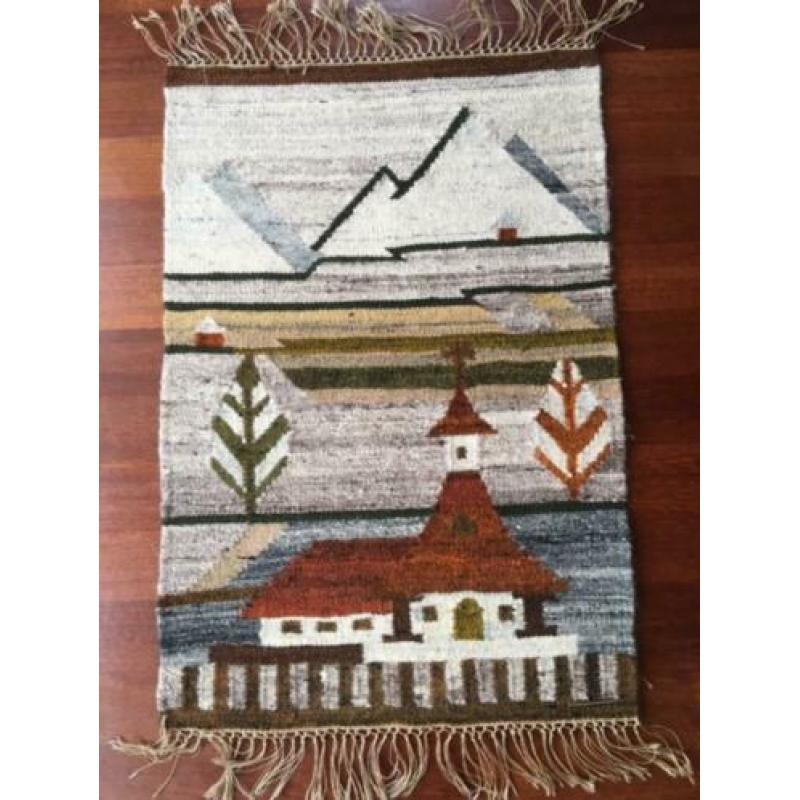 Mooi handgeweven Pools wandkleed (Polish Kilim)