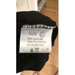 Juffrouw Jansen jas/lange blazer maat XL, zwart