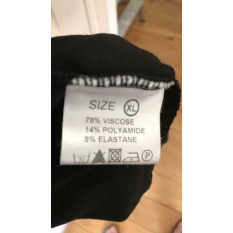 Juffrouw Jansen jas/lange blazer maat XL, zwart