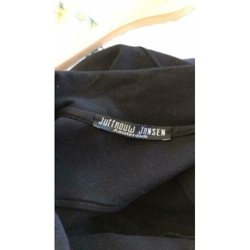 Juffrouw Jansen jas/lange blazer maat XL, zwart
