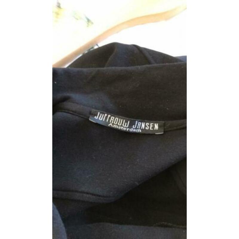Juffrouw Jansen jas/lange blazer maat XL, zwart