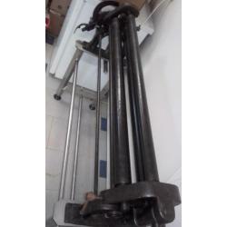 Zinkwals platen wals op rvs onderstel