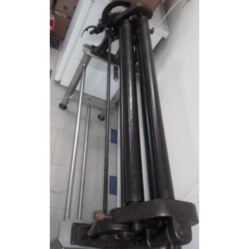 Zinkwals platen wals op rvs onderstel