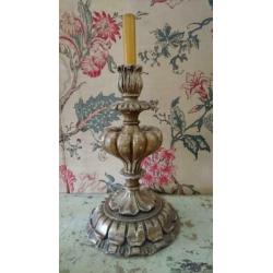 Antieke houten bois dore kandelaar
