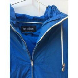 Minimum heren zomerjas tussenjas blauw capuchon zgan Deens