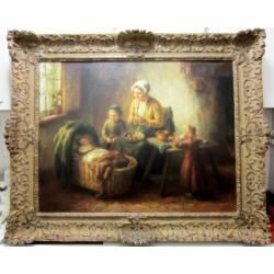 =Hollands interieur met kinderen====COR BOUTER 1888-1966=