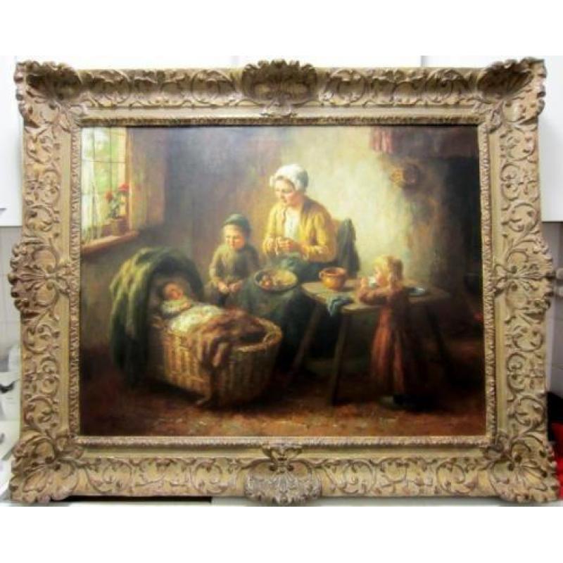 =Hollands interieur met kinderen====COR BOUTER 1888-1966=