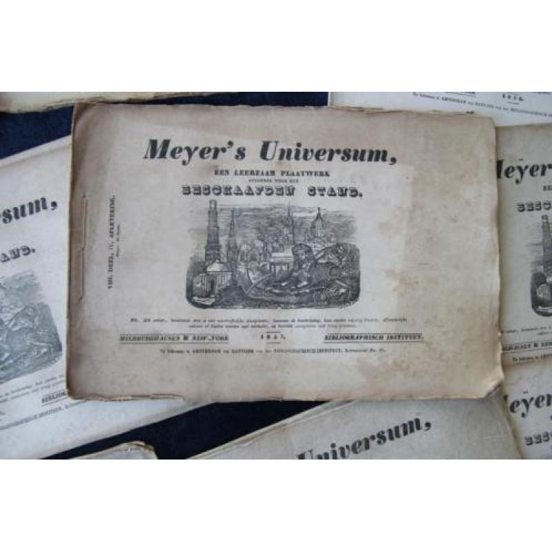 10 stuks Meyer's Universum 1836/1837/1845