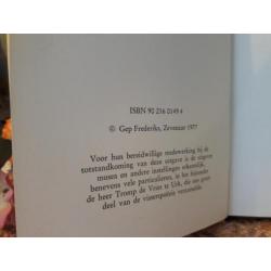 Vintage boek. "Fluiten geeft veel wind". Gep Frederiks.