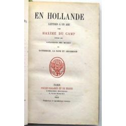 En Hollande 1859 Maxime du Camp - Reisverslag Nederland