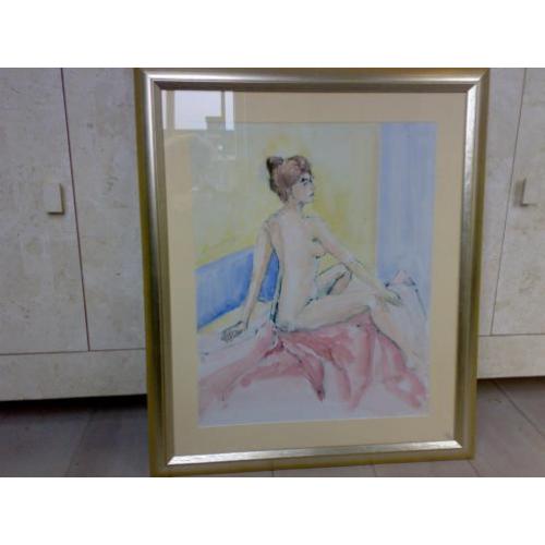 AQUAREL (naakte vrouw)