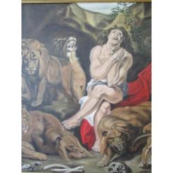 #5008 Schilderij Daniel in de leeuwenput voor €145.-