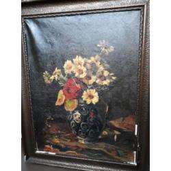 Antiek schilderij Pletsjer stilleven