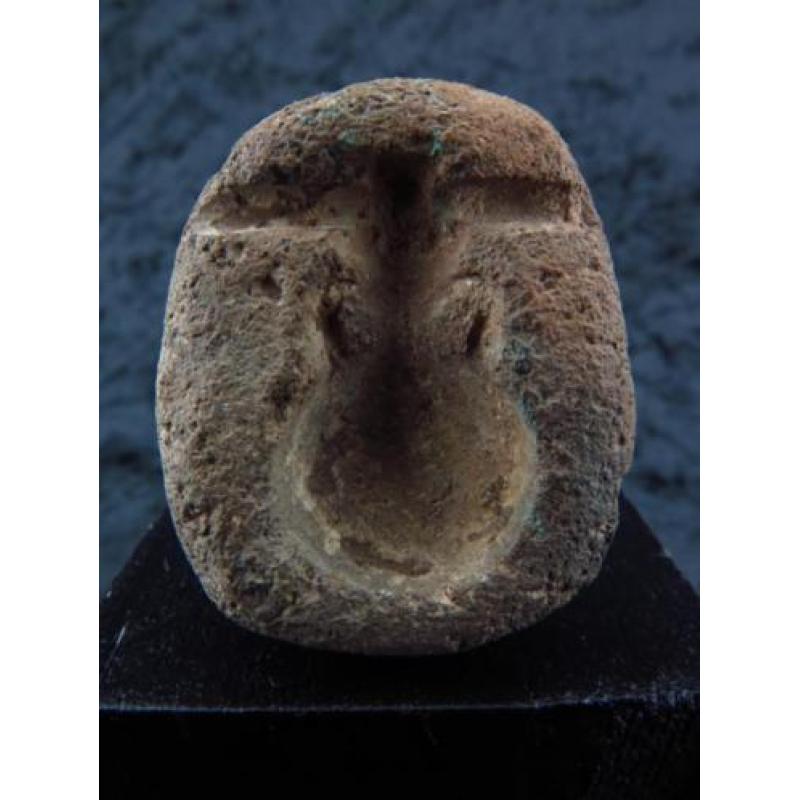 Egyptian stone mold for making faience or glass amulets