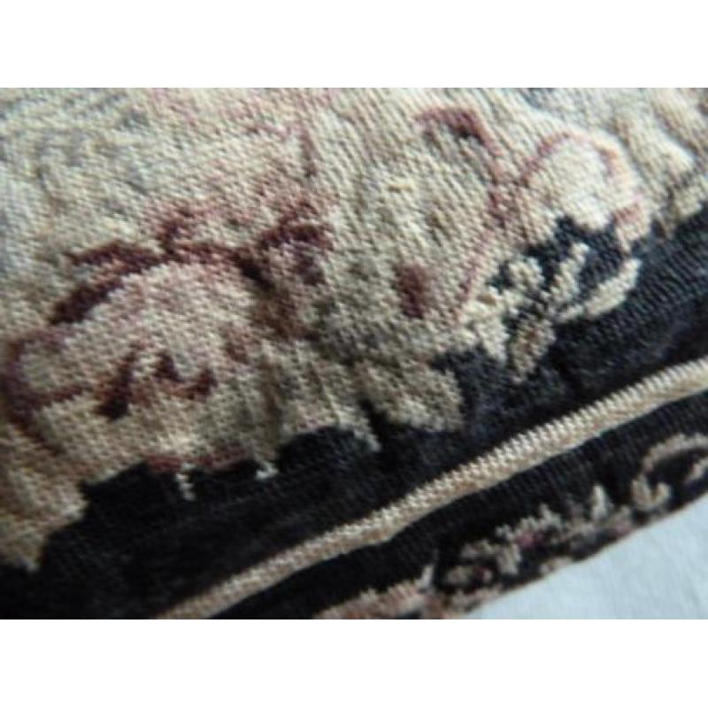 Antiek 19e eeuw petit point tasje, zeldzaam fijn / Luxeriös
