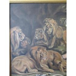 #5008 Schilderij Daniel in de leeuwenput voor €145.-