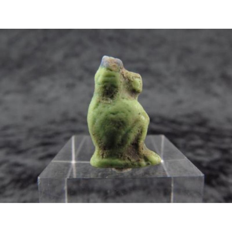 Egyptian faience amulet of Toth as Baboon