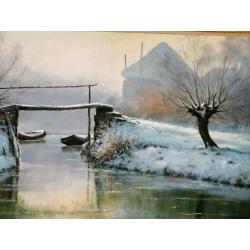 Jan Scholten 1948 (Veluweschilder) Wintergezicht