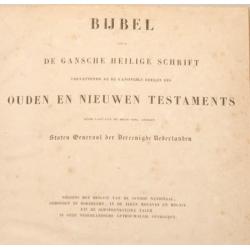 Grote Statenbijbel uit 1845 in zéér goede staat