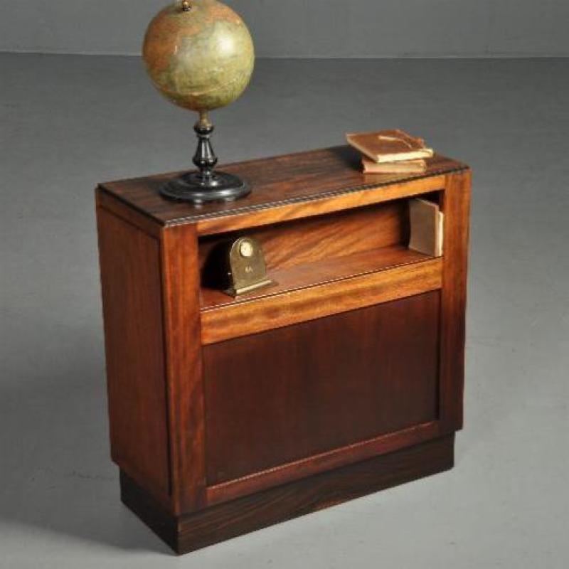 Antieke kasten / Art deco boekenkastje ca. 1915 in noten ...