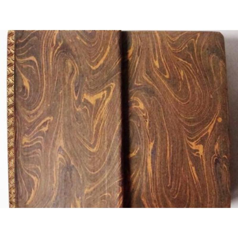 Zondags misboek, in leer gebonden, goud op snee, gemarmerde