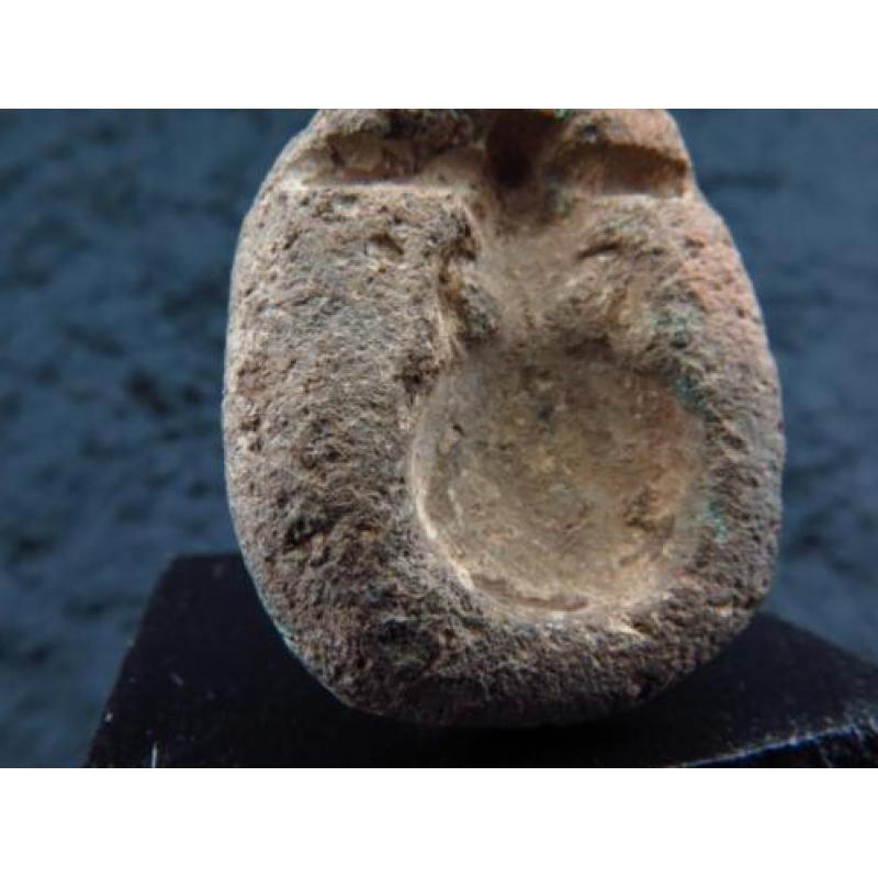 Egyptian stone mold for making faience or glass amulets