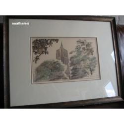 Tekening Oude Toren Beek en Donk erg mooi nuafhalen 12,50