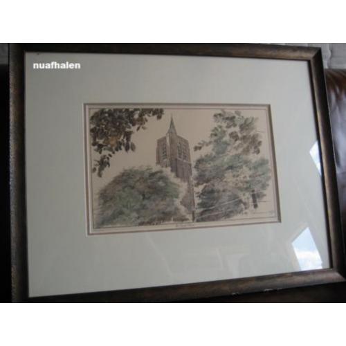 Tekening Oude Toren Beek en Donk erg mooi nuafhalen 12,50