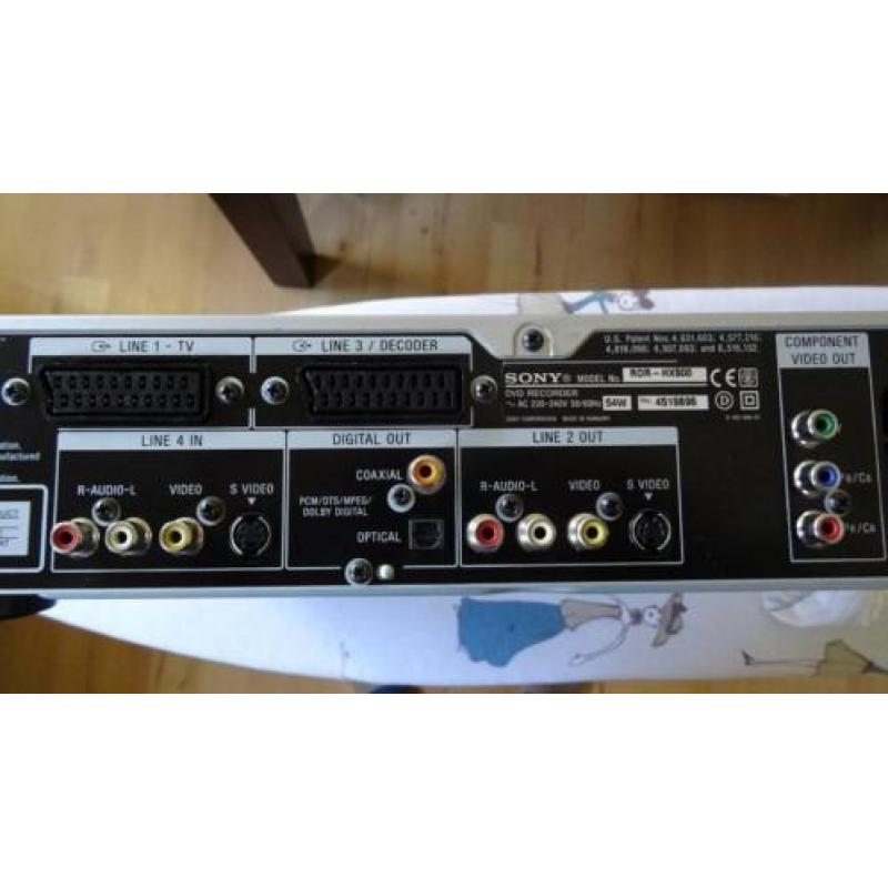 SONY DVD recorder RDR-HX900