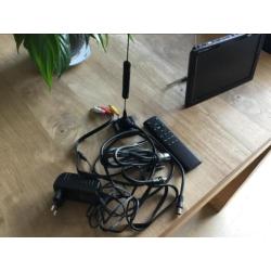 9 inch portable dvbt2 televisie